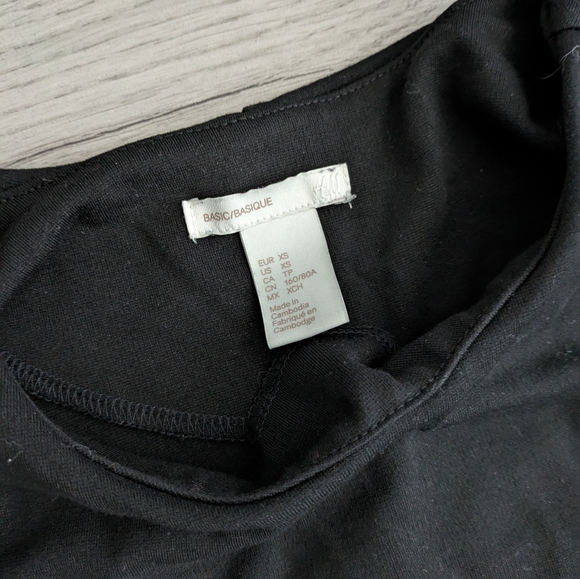 H&M basic black midi dress - Picture 3 of 3